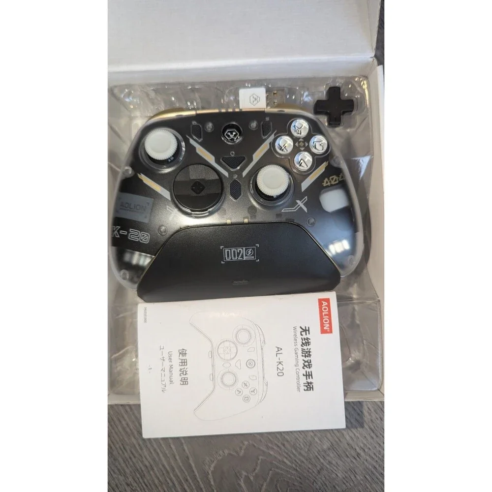 Aolion K20 RGB Wireless Gaming Controller Hall Effect Joystick Trigger Switch PC